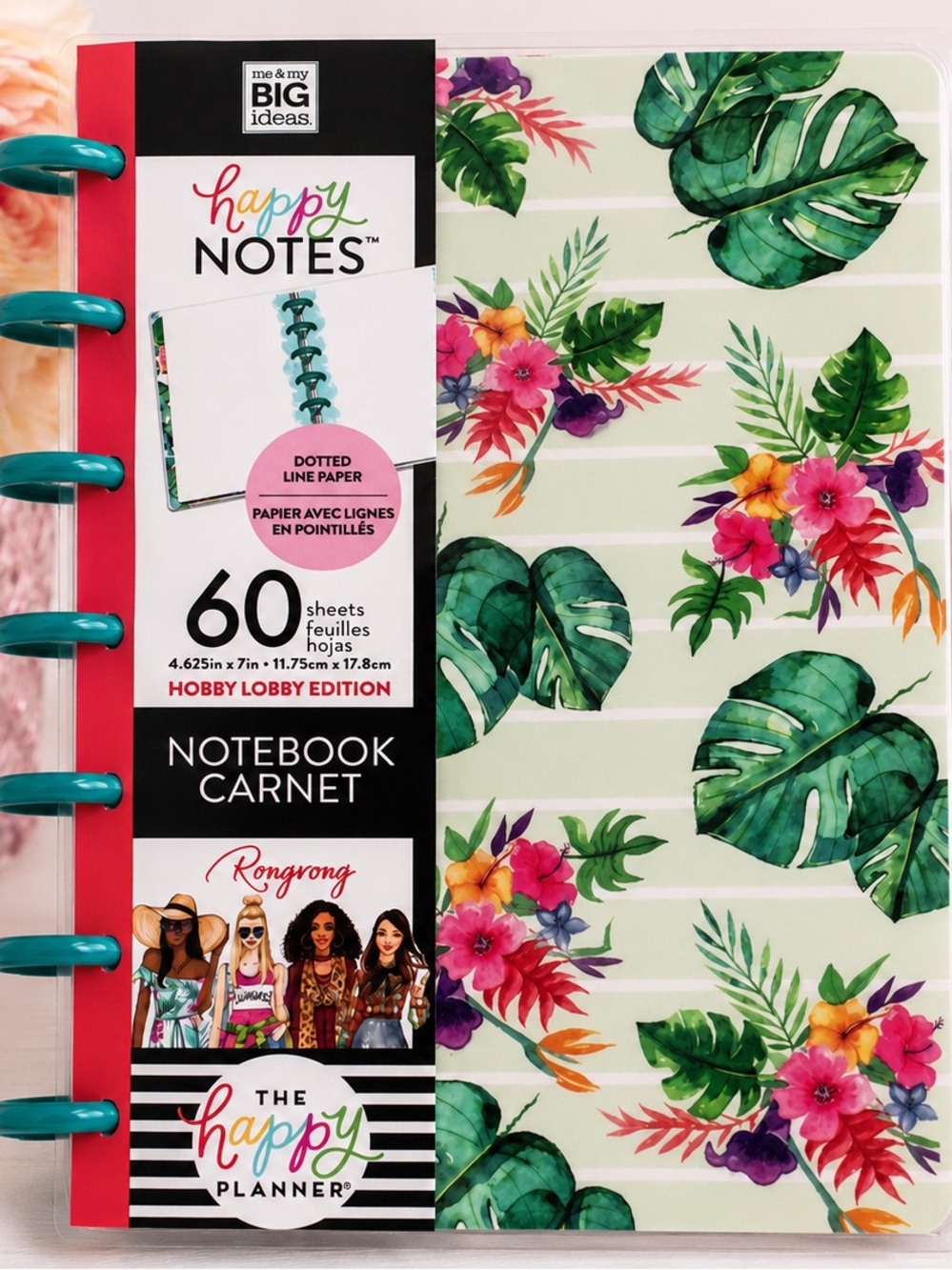 Happy Planner Rongrong Mini Happy Notes Tropical Floral Hobby Lobby Exclusive